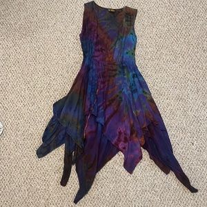 Hippie tie dye dress
